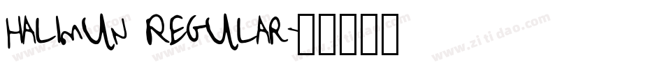 Halimun Regular字体转换